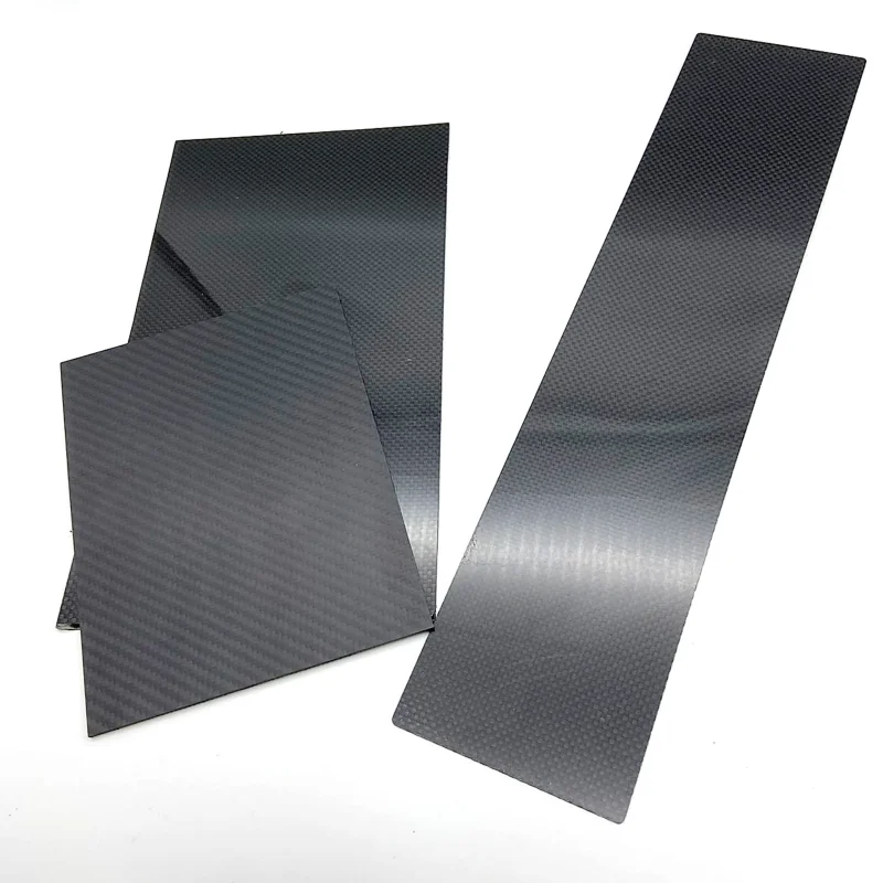 1Pcs 3K High Hardness Carbon Fiber Sheet 250x200mm 100% Pure Carbon Panel Anti-UV 0.5mm-5mm Thick Carbon Fiber Model Material