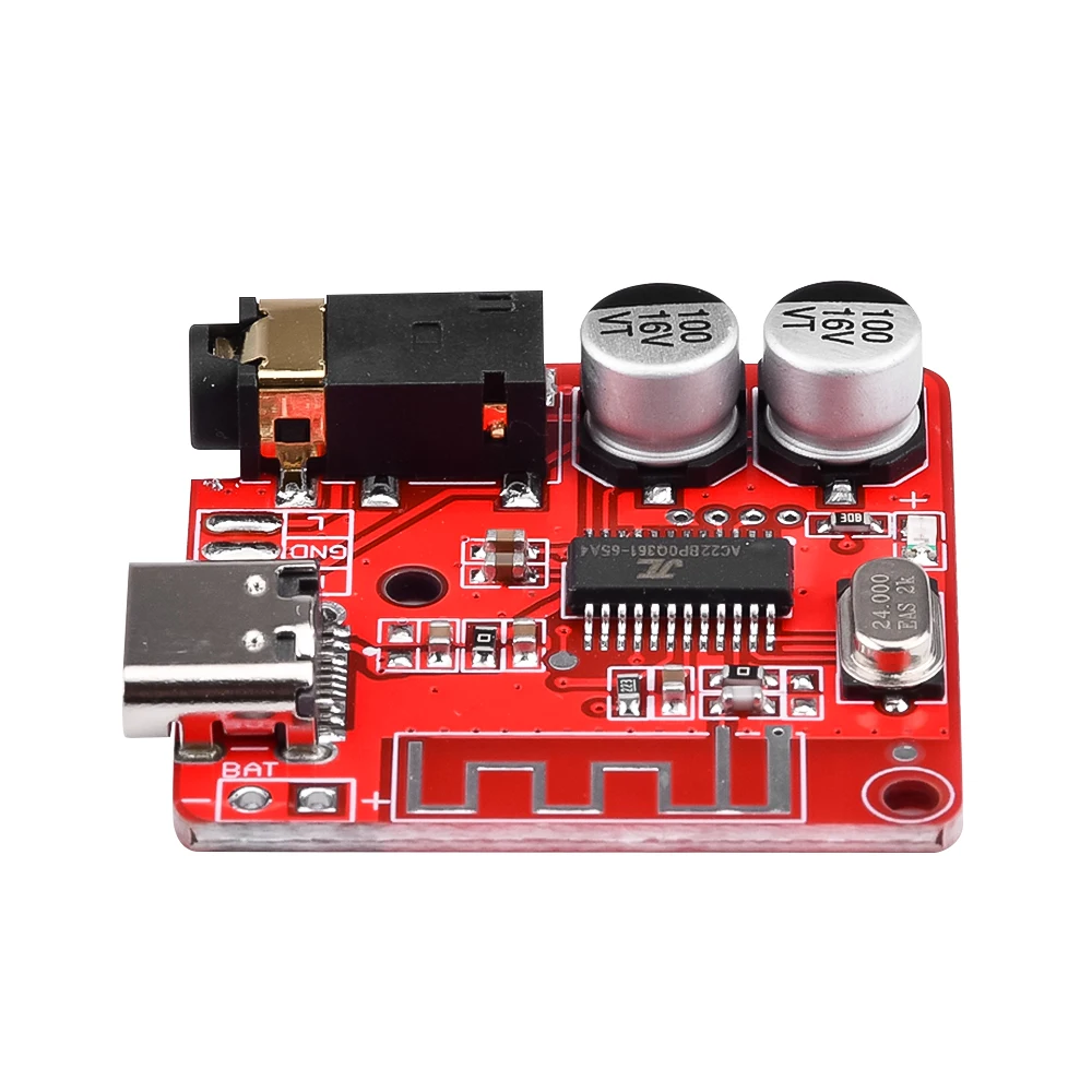 New Type-c Bluetooth 5.1 Audio Receiver Board  MP3 Audio Decoding Lossless Decoder Wireless Stereo Music Module 3.7-5V