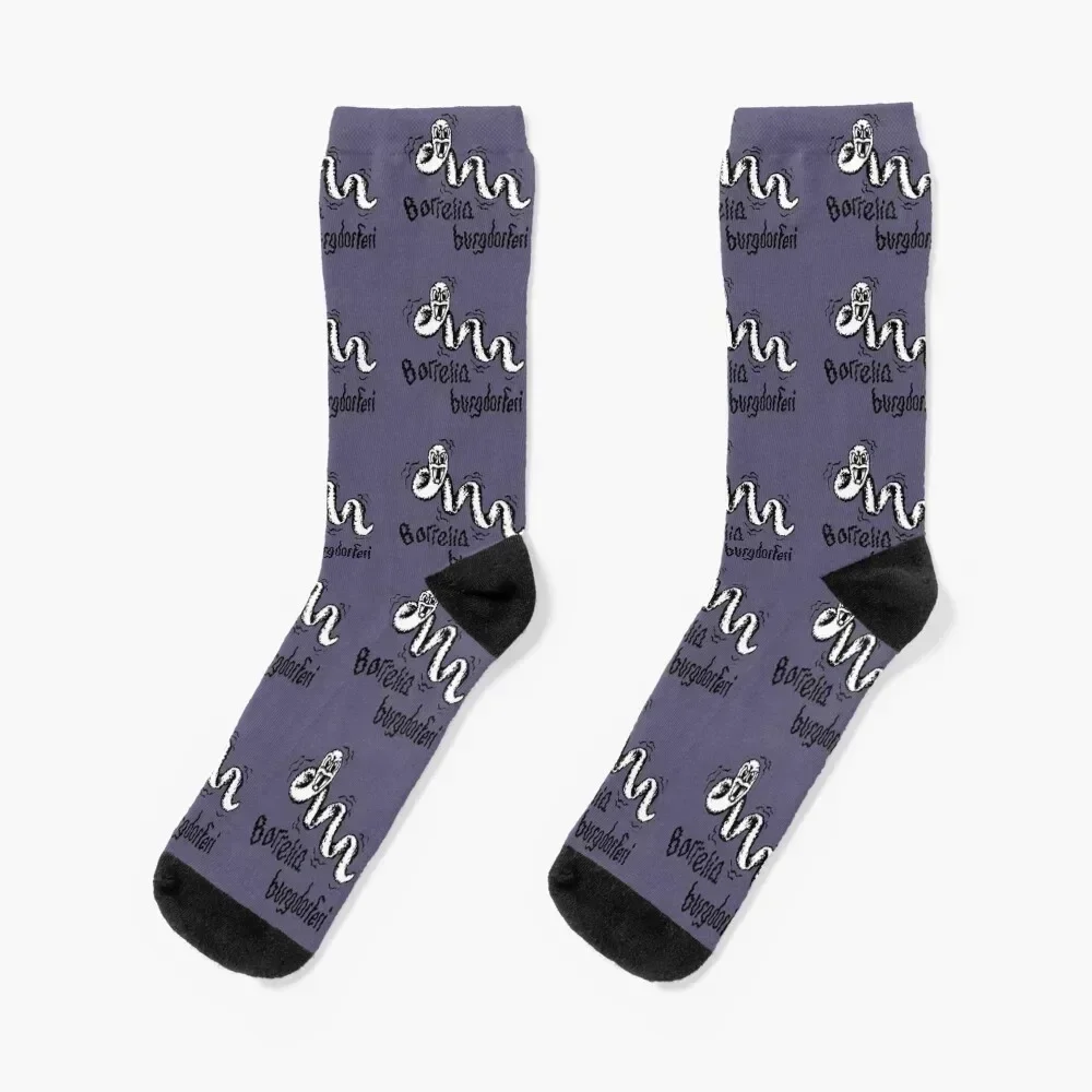 

Borrelia burgdorferi Socks Soccer designer brand sport floral Socks For Man Women's
