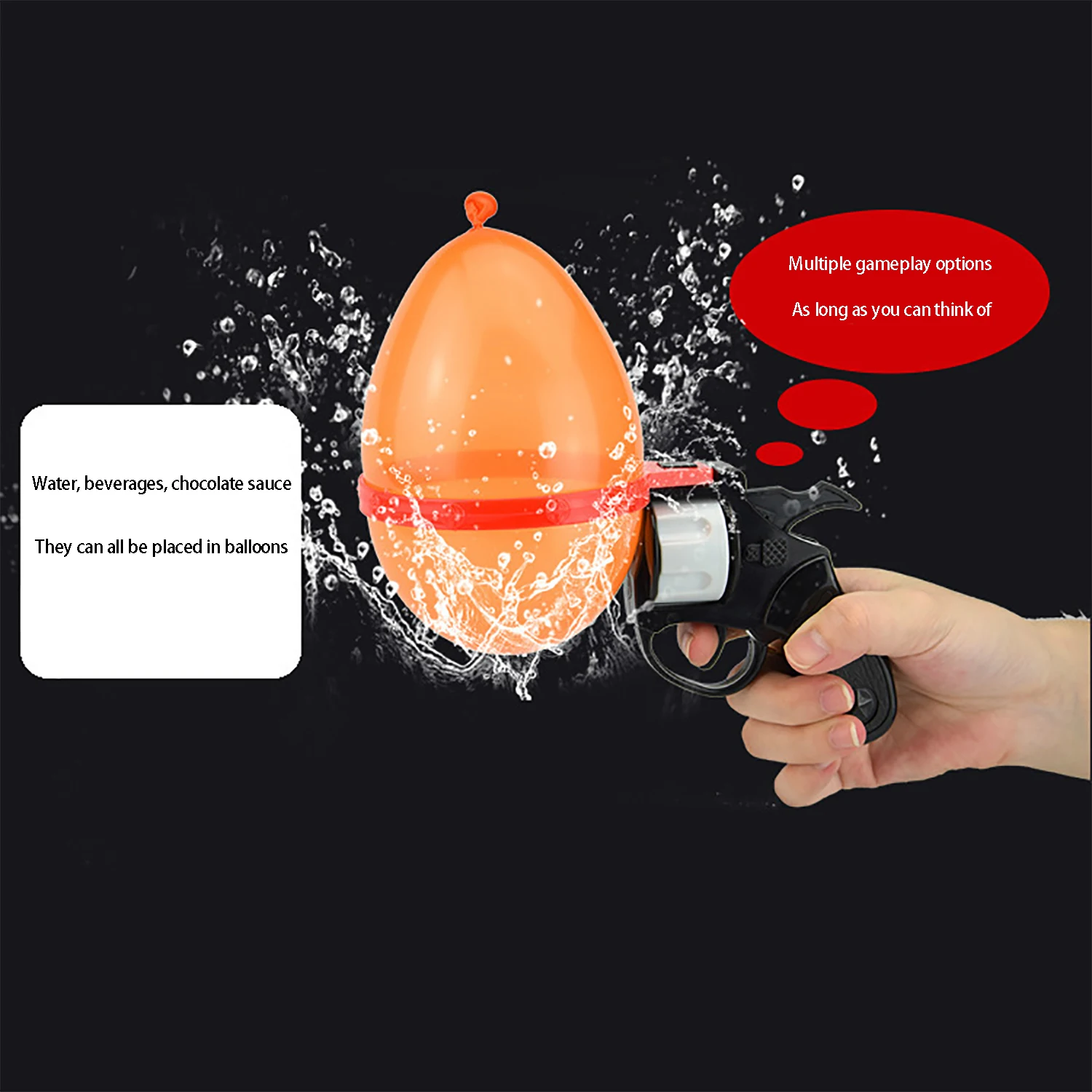어린이들을 위한 새로운 독특한 인터랙티브 장난, 회전판, 풍선총 장난감 파티, 패러디, 물풍선총 파티