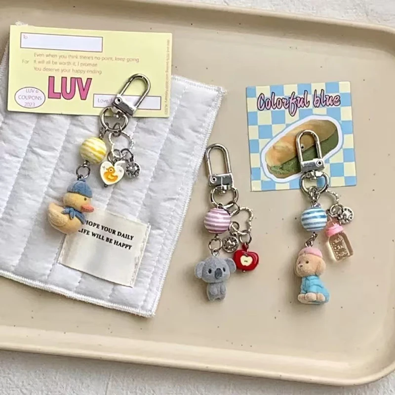 

Zoo Series Keychain Pendant Cute Phone Chain Charms Ins Sweet Girl Friend Gift Backpack Hanging Decoration