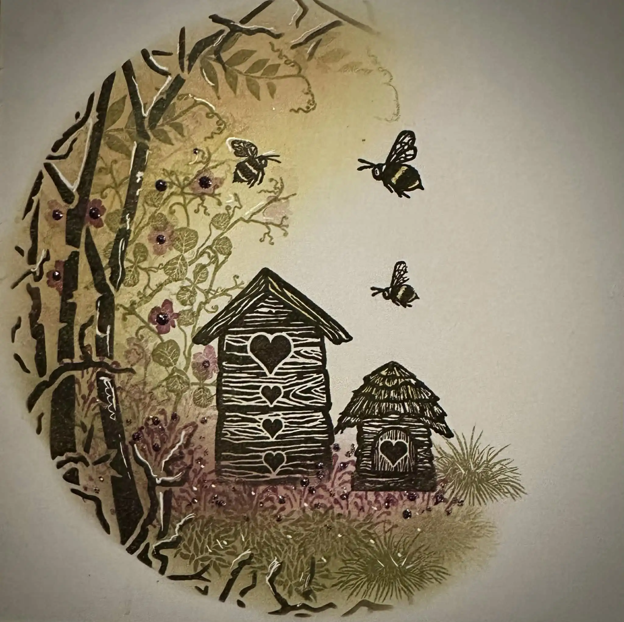 Country Garden Collection Clear Stamps Stencil for DIY Scrapbook Embossed Paper Card Album Craft Template Supplies Decoration