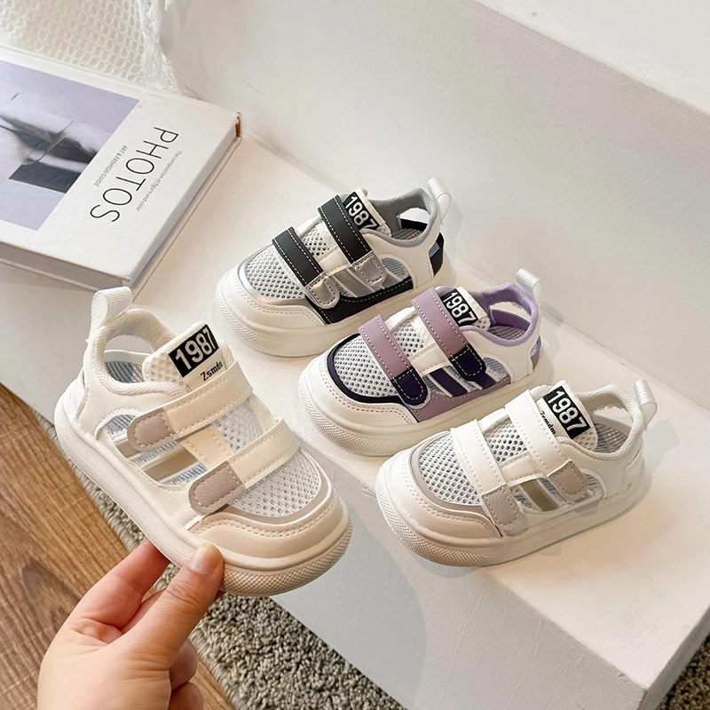 2026 Summer New Children's Mesh Breathable Fashion Sandals Fashion Versatile Soft Bottom Comfortable Sports Sandals