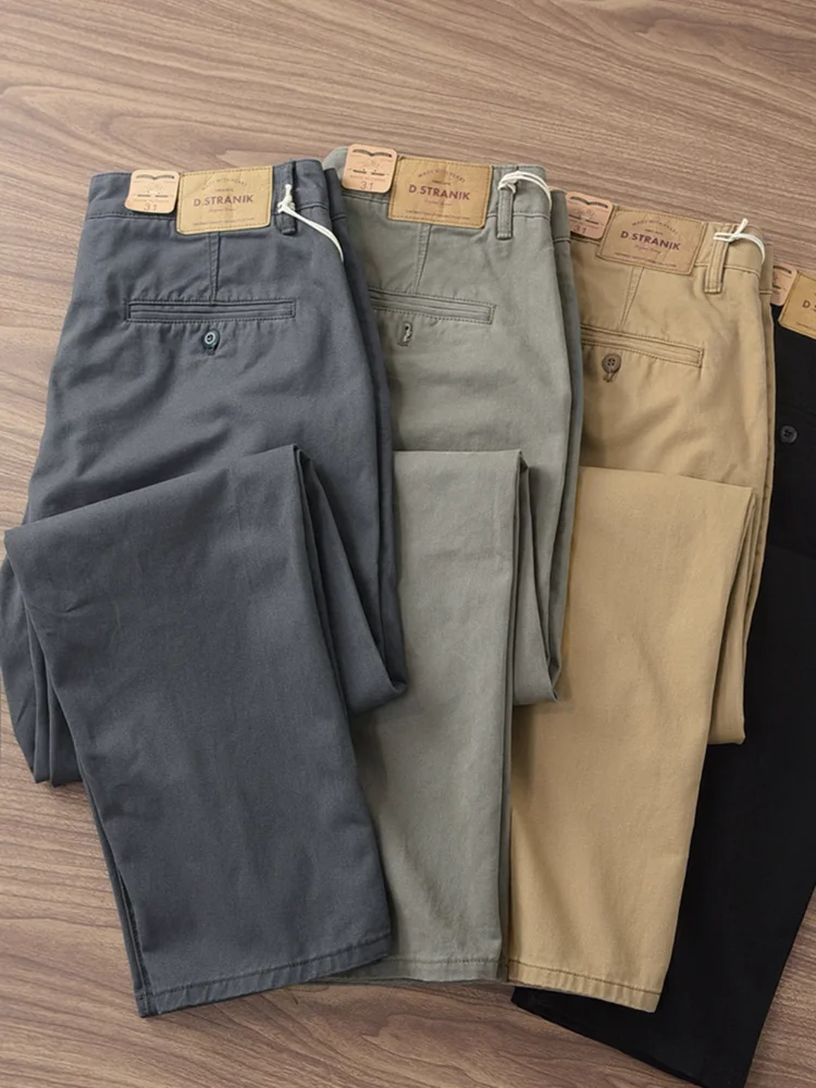 2023 Autumn And Winter New Retro 100% Cotton Wash Men\'s Fashion Cargo Pants Loose Fashion Straight Casual Pants