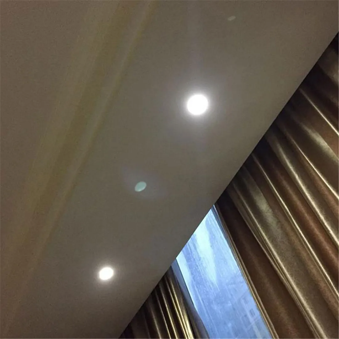 Lámpara led de techo de madera, iluminación moderna de 5W, ajustable, para sala de estar, dormitorio y baño