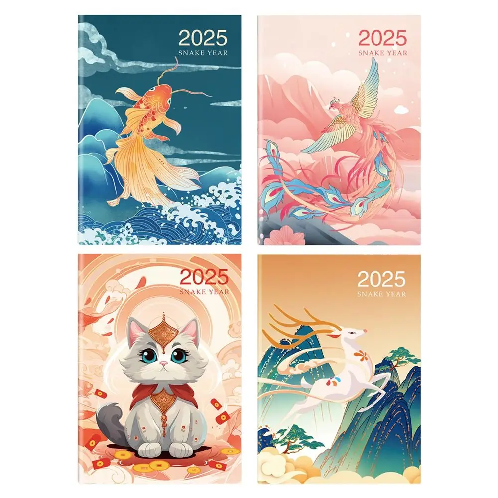 Portable A4 A5 Schedules Notebook 24 Sheets Work Efficiency Agenda Planner Life Check-in Learning Plan Planner Notebook Office