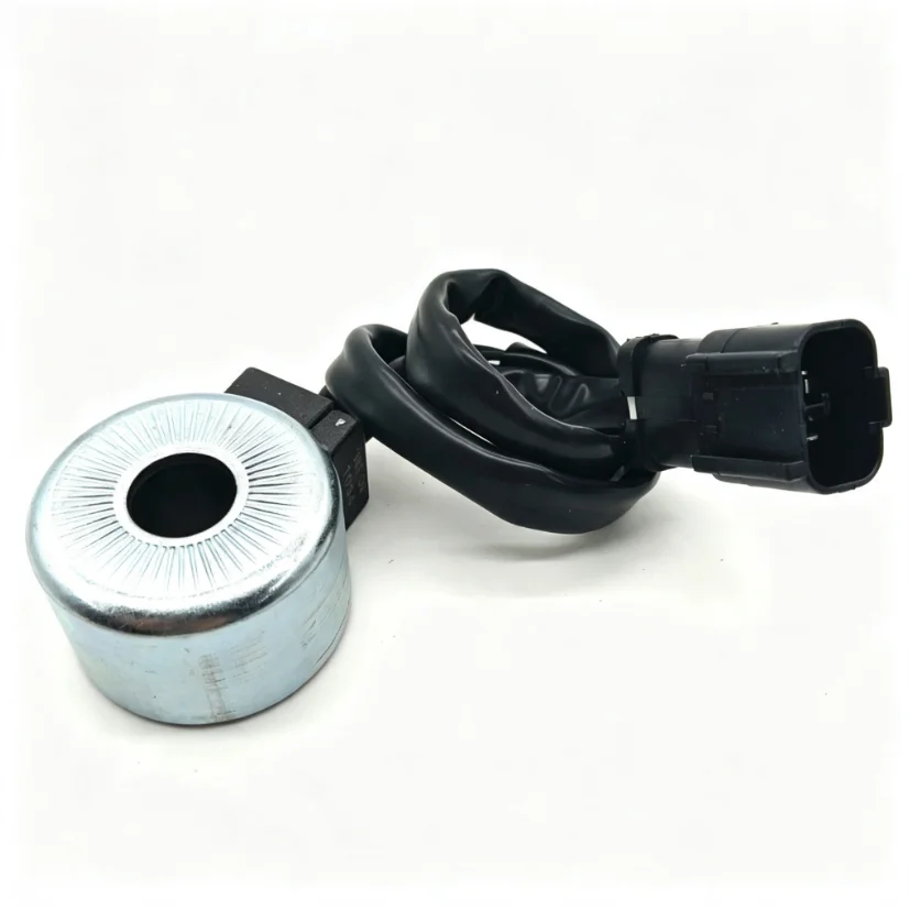 PC60 PC120 Hydraulic Pump Coil For Harsh Working Conditions Hydraulic System Component Solenoid Valve 24V Voltage