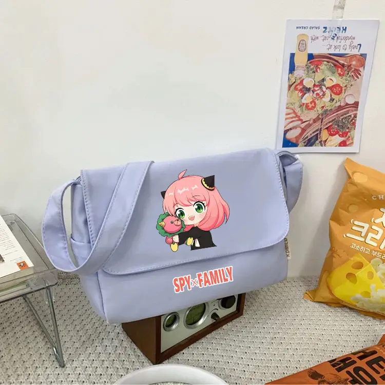 Spy X Family Single Shoulder Crossbody For Primary And Secondary Girls Cute Large Capacity School Bag Aniya Anime Merchandise