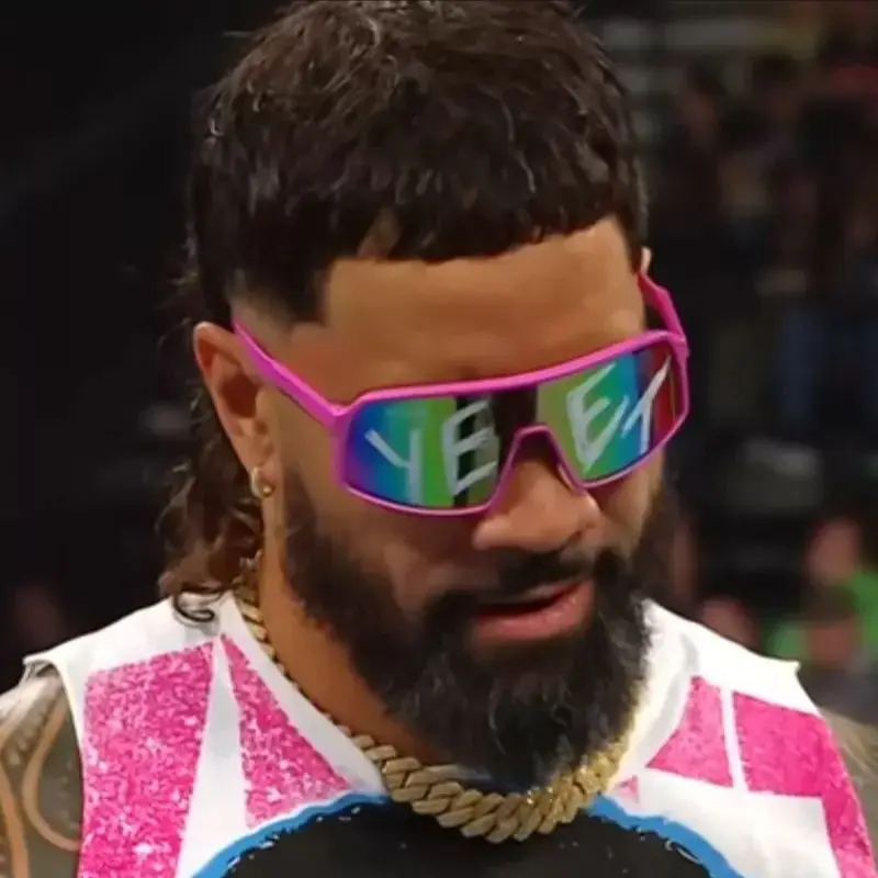 Jey Uso Yeet Sports Shades Glasses Bloodline USOS RARE RED Sunglasses