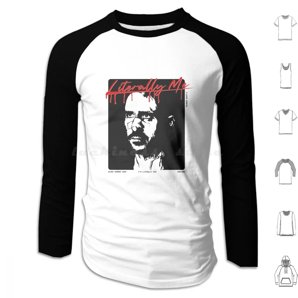 حرفيًا لي رايان جوسلينج 2049 هوديس بأكمام طويلة فيلم ريان جوسلينج مارجوت روبي فيلم كين باربنهايمر جريتا جيروغ