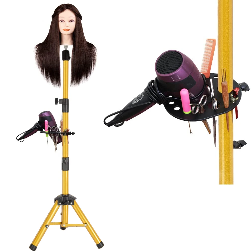 حامل رأس عارضة أزياء 55 بوصة رأس عارضة أزياء مع صينية قابلة للتعديل رأس شعر مستعار حامل شعر مستعار حامل ثلاثي القوائم لرأس عارضة أزياء #1