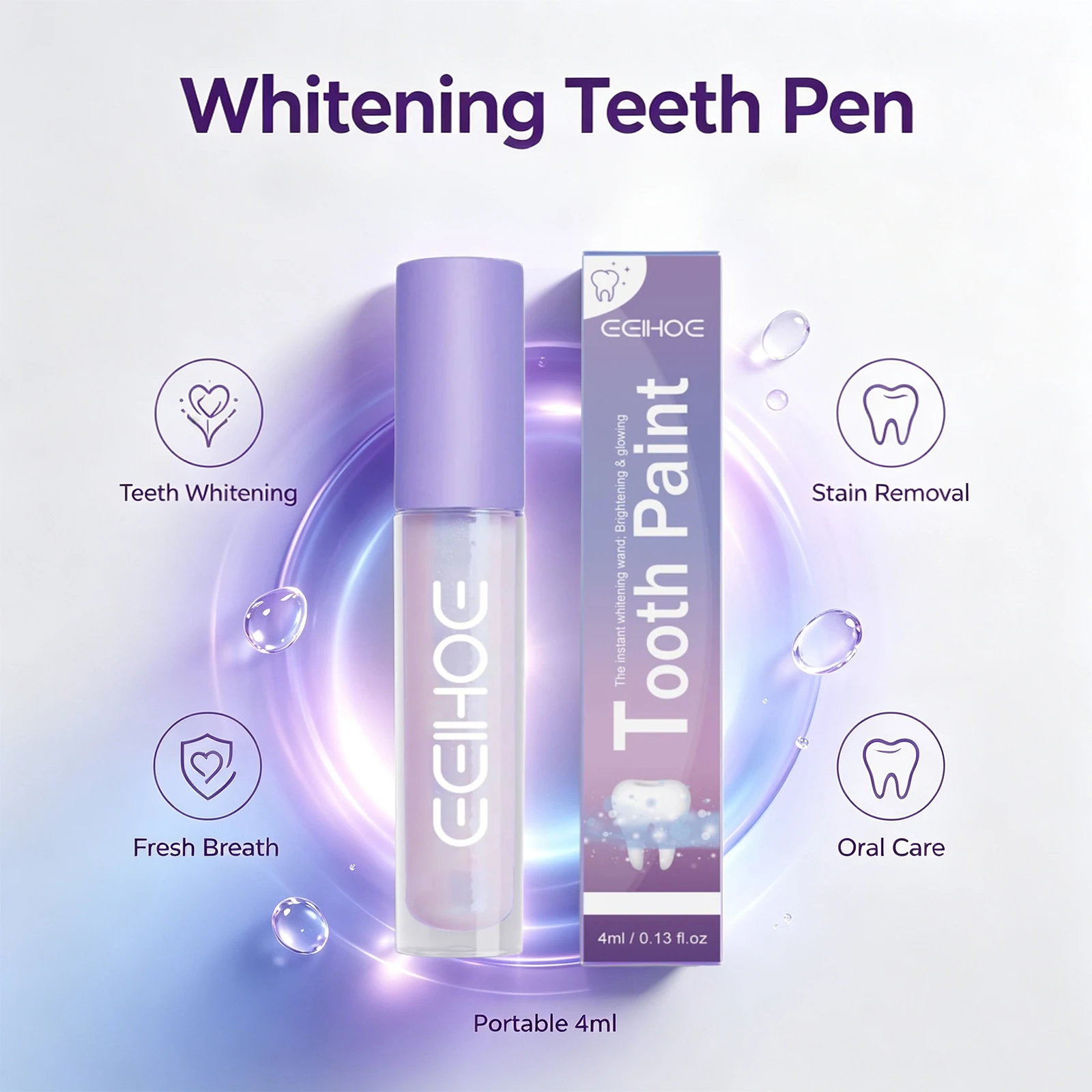 Teeth Whitening Pen for Cleaning Tooth Coffee Stain Tea Stain Removal Brightening and Fresh Breath Remove Plaque Oral Care