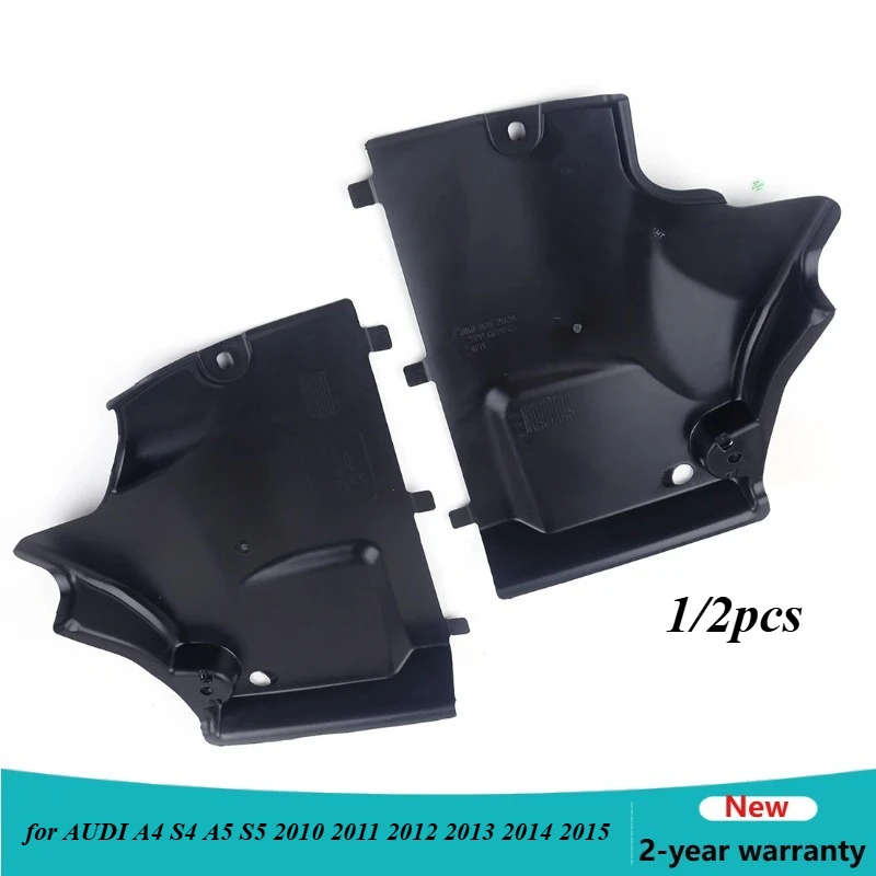 1/2pcs 8K0825201E ABS Front Underbody Shield Panel Cover Trim Black Fit for AUDI A4 S4 A5 S5 2010 2011 2012 2013 2014 2015 New