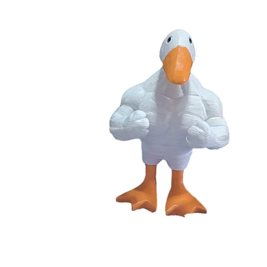 Muscle Duck Magnetic Key Holder‌ - Strong Resin Decor for Entryway & Desk