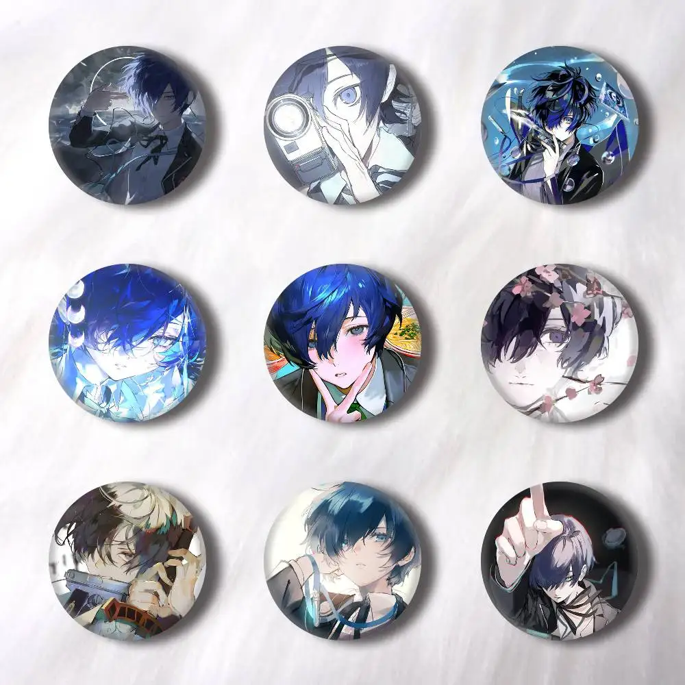Makoto Yuki Anime  Creative Round Button Badges Pin Brooch Backpack Jewelry Gift