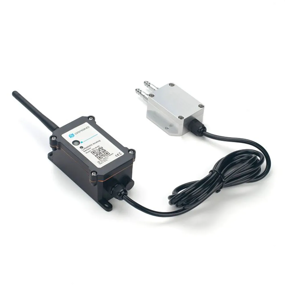 

Dragino PS-LB-D -- LoRaWAN Differential Pressure Sensor PS-LS-D low power consumption 100Pa-10KPa Pressure range dragino solar