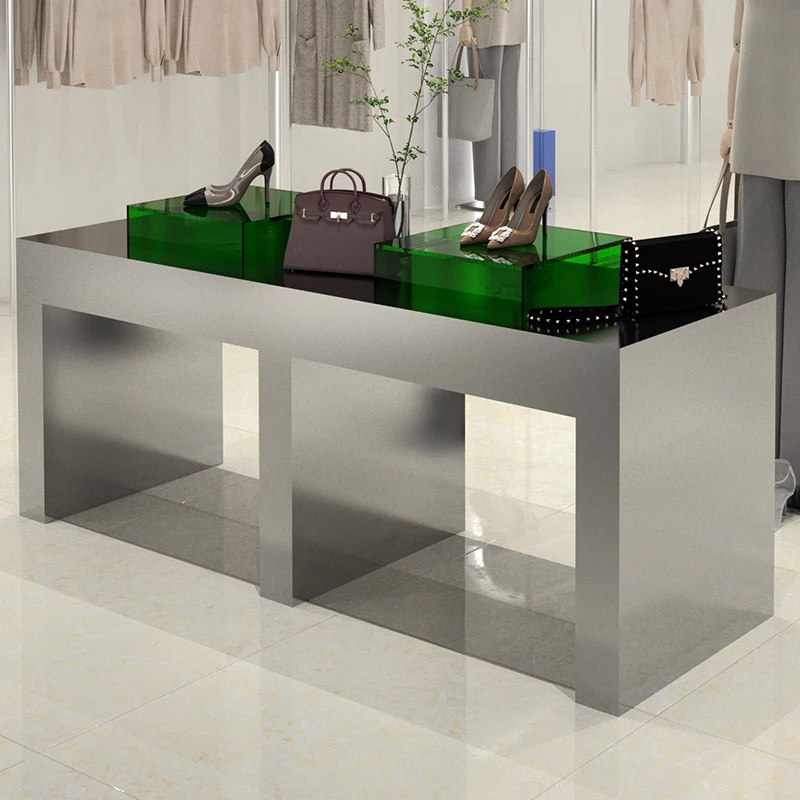 

Водяной стол, витрина из нержавеющей стали, витрина для магазина мужской и женской одежды, стол для хранения по индивидуальному заказу