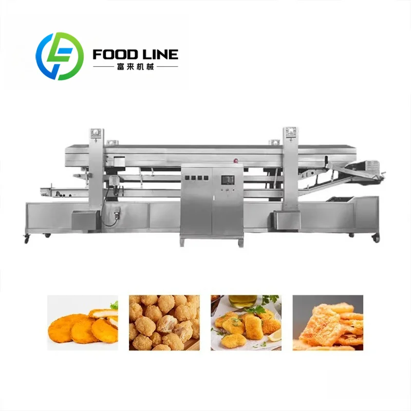 Bakery Commercial Continuous Frying Machine Processes Fried Dough Twists And Crisp Pastries For Large Bakery Chain Production