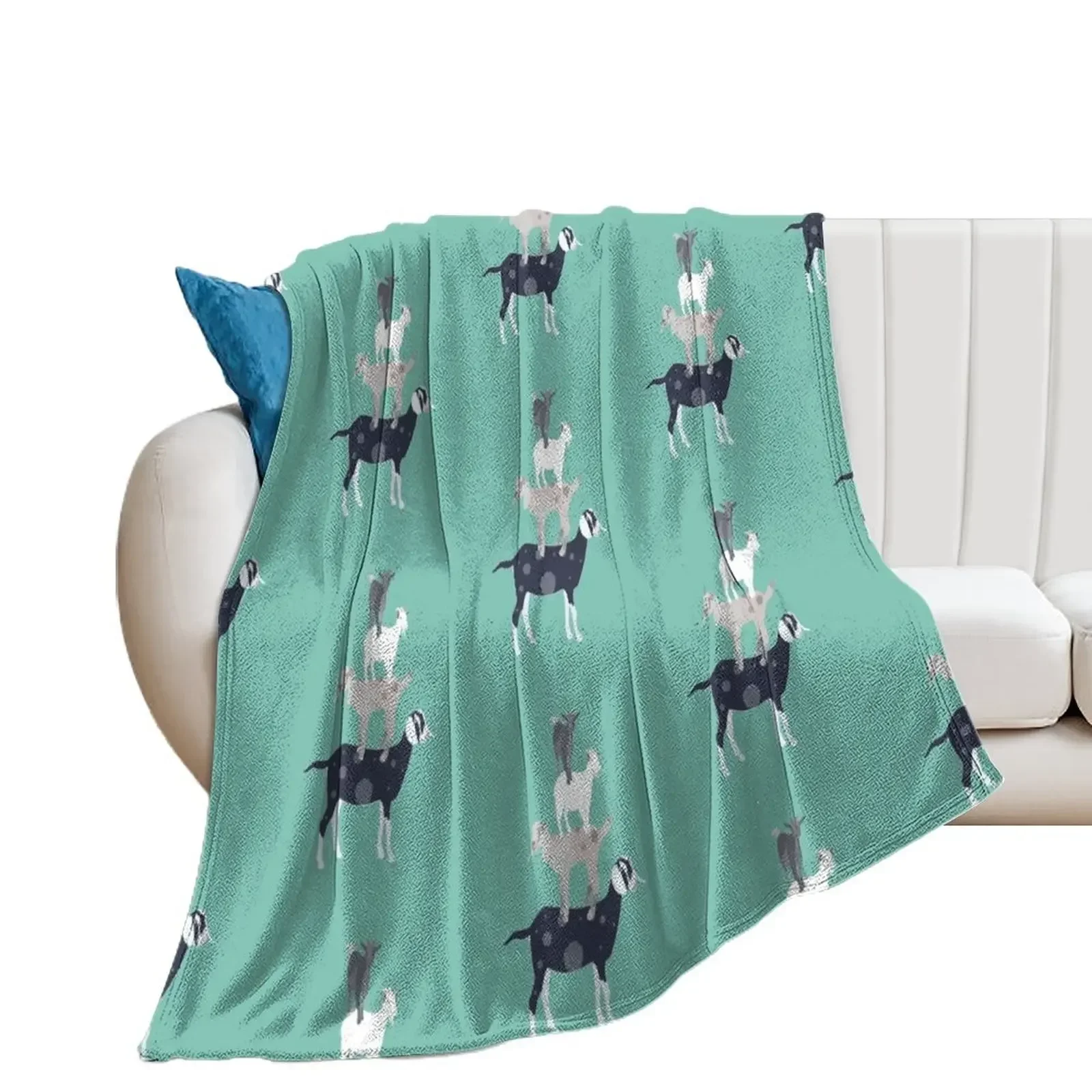 Goat Stack Throw Blanket Thin Extra Large Throw decorative Blankets