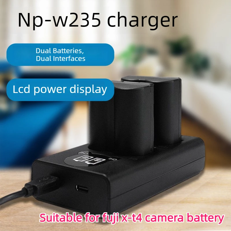 2200mAh NP-W235 NP W235 بطارية LCD شحن مزدوج ل Fujifilm X-T5 X-T4 GFX 100S X-H2S GFX 50S II VG-XT4 قبضة البطارية العمودية