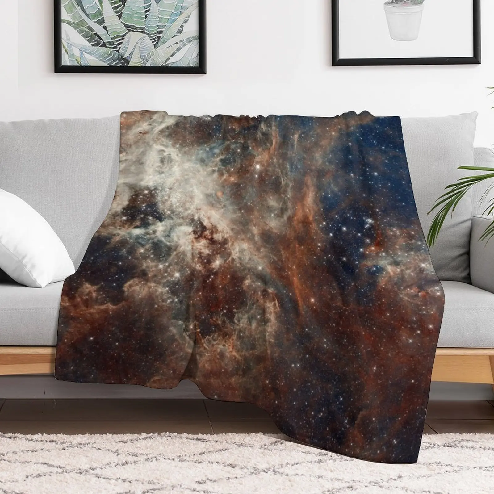 

Space Doradus Nebula Galaxy Stars Throw Blanket Baby Sofa Quilt Softest Blankets