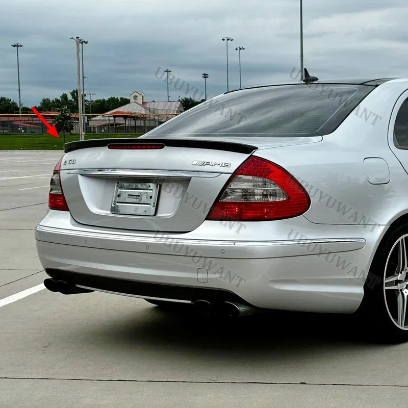 Für Mercedes-Benz E-Klasse W211 2003-2009 E320 ABS Heckspoiler Kofferraumflügel Abdeckung Autozubehör – Detail 5