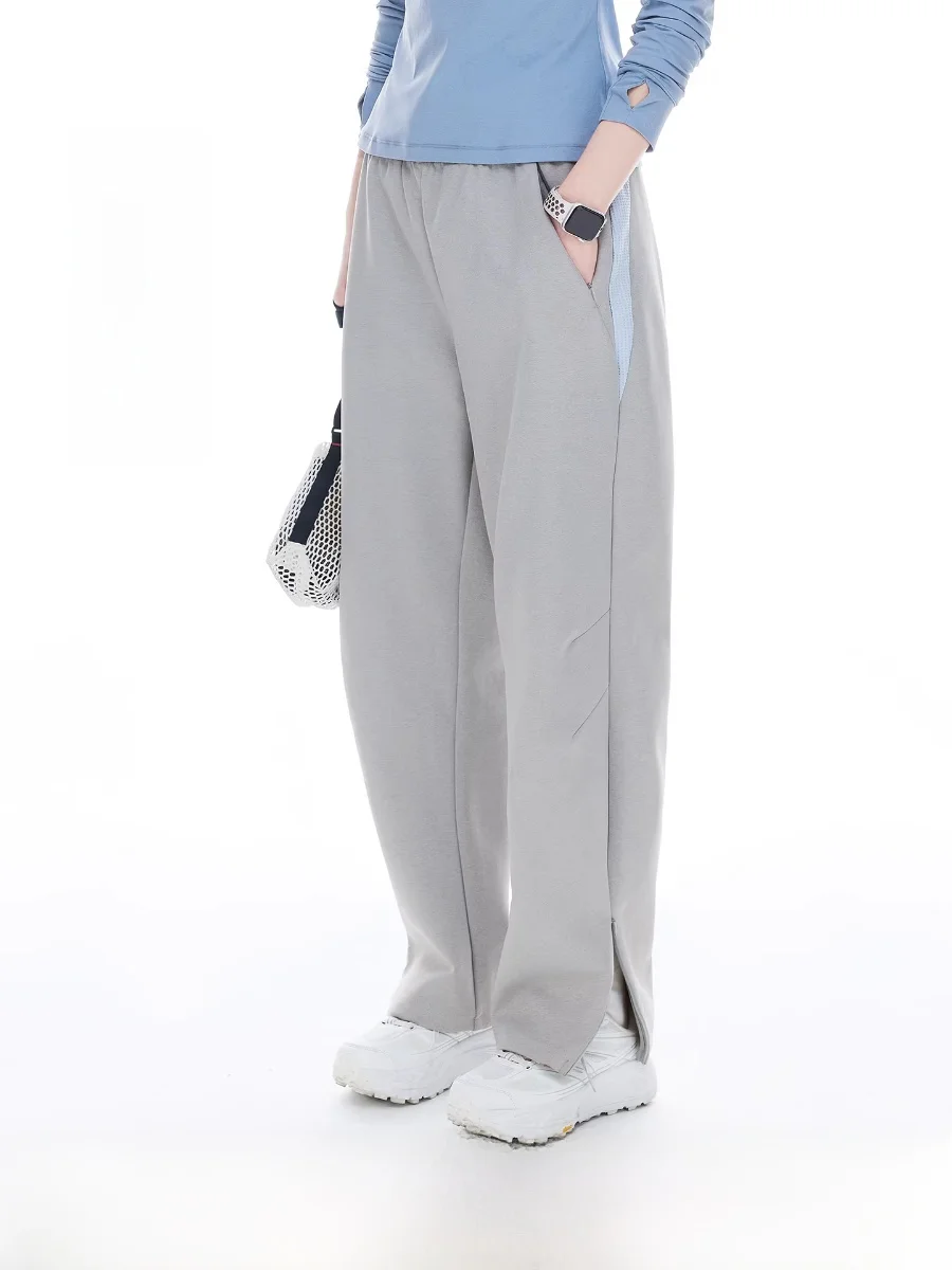 

Cloud Life Lightweight Color Blo Elastic Waist Loose Casual Pants Women's Spring 2026 Casual Straight Leg Pants
