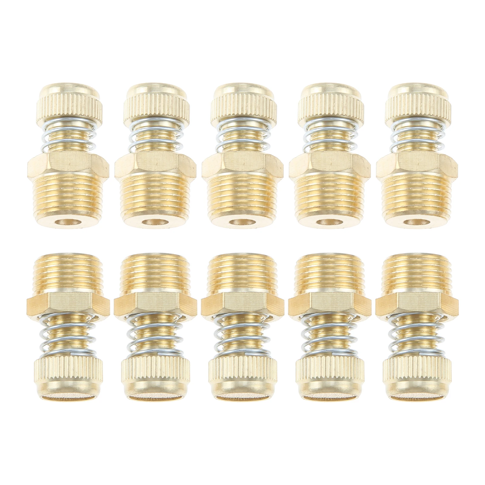 10pcs G3/8 16mm Spring Loaded Pneumatic Air Exhaust Silencers Muffler  3/8