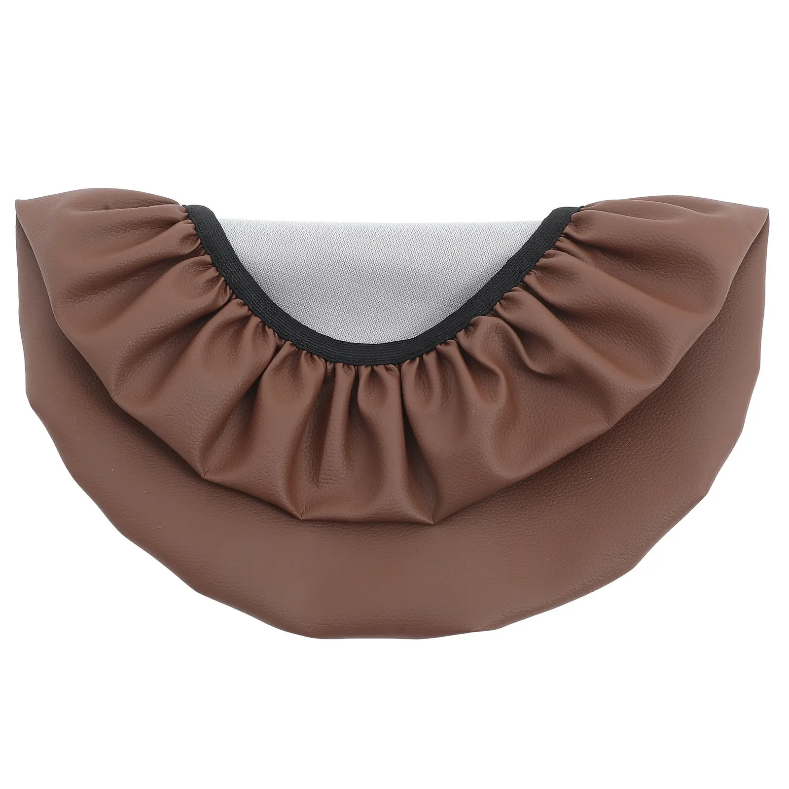 PU Round Stool Cover Waterproof Stretchable Chair Seat Protector for Barstool Office Salon Chair 34-35Cm Snug Fit Easy Clean