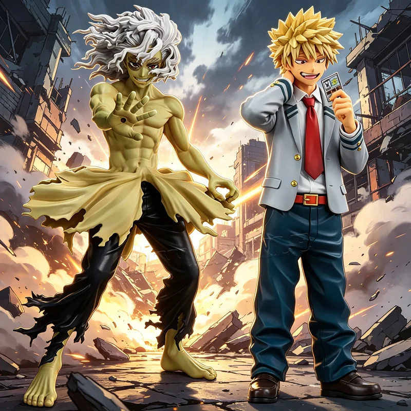My Hero Academia Shigaraki Tomura Anime-Figur Boku no Hero Academia Midoriya Izuku/Bakugo Katsuki Actionfigur Modellpuppe Spielzeug
