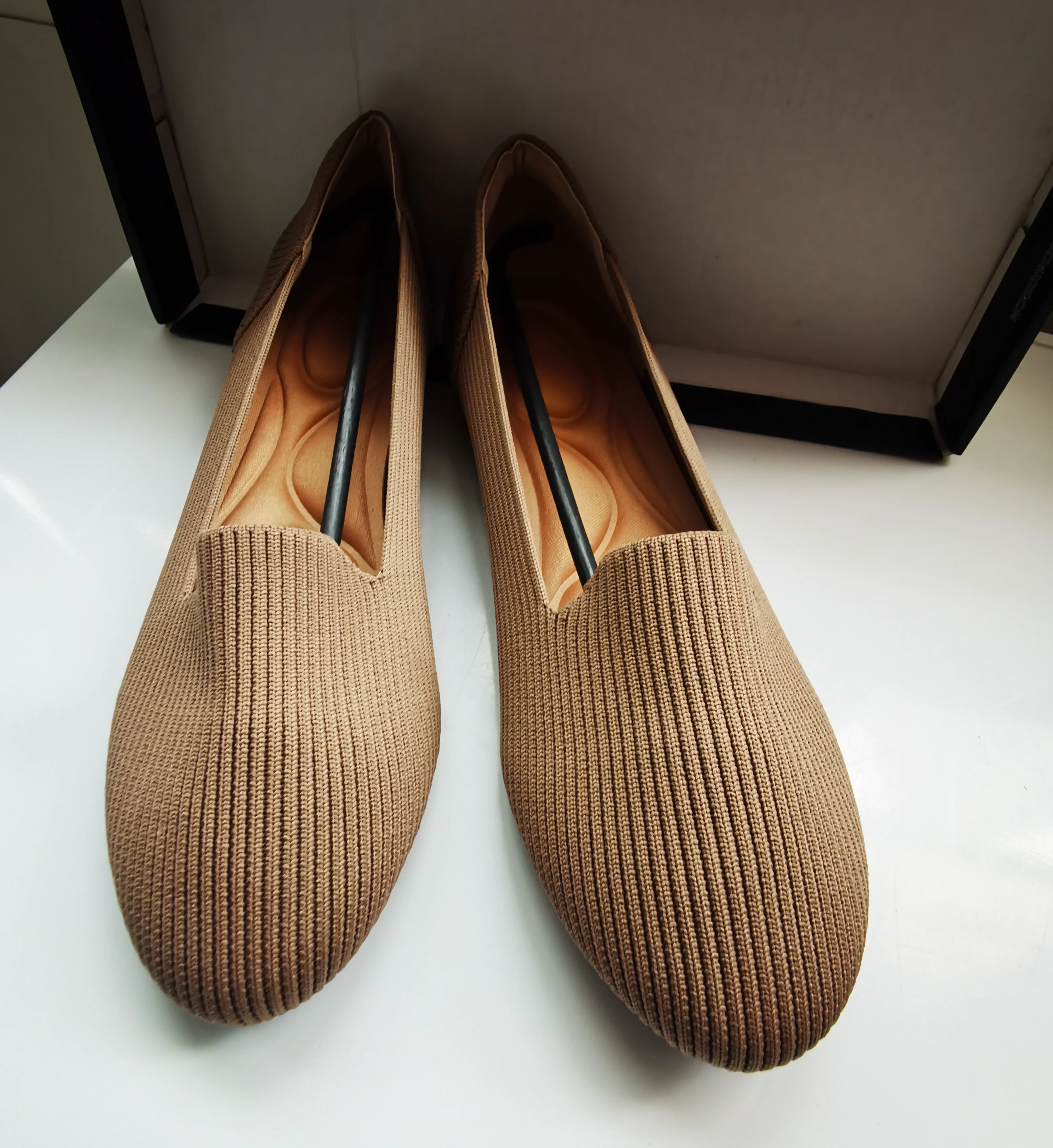 Maggie\'s Walker Women\'s Woven Slip-on Knitted Flats Spring Shallow-mouth Casual Loafers Size 35~43