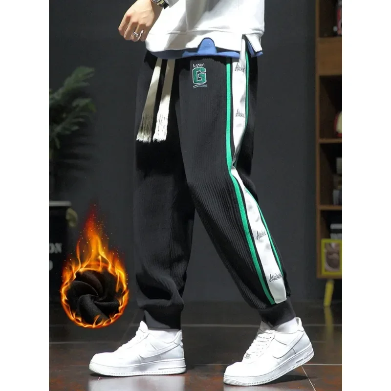 

Men Winter Thick Warm Fleece Sweatpants Streetwear Fashion Black Joggers Pants Plus Size Casual Thermal Sweat Trousers 8XL