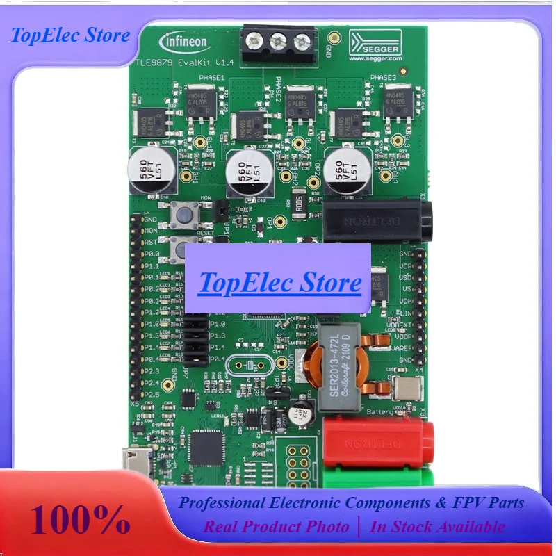 ToPESsTLE9879EVALKITTOBO1 Evaluation Board - Brushless DC Motor Control & FETS Testing (TLE9879QXA40)