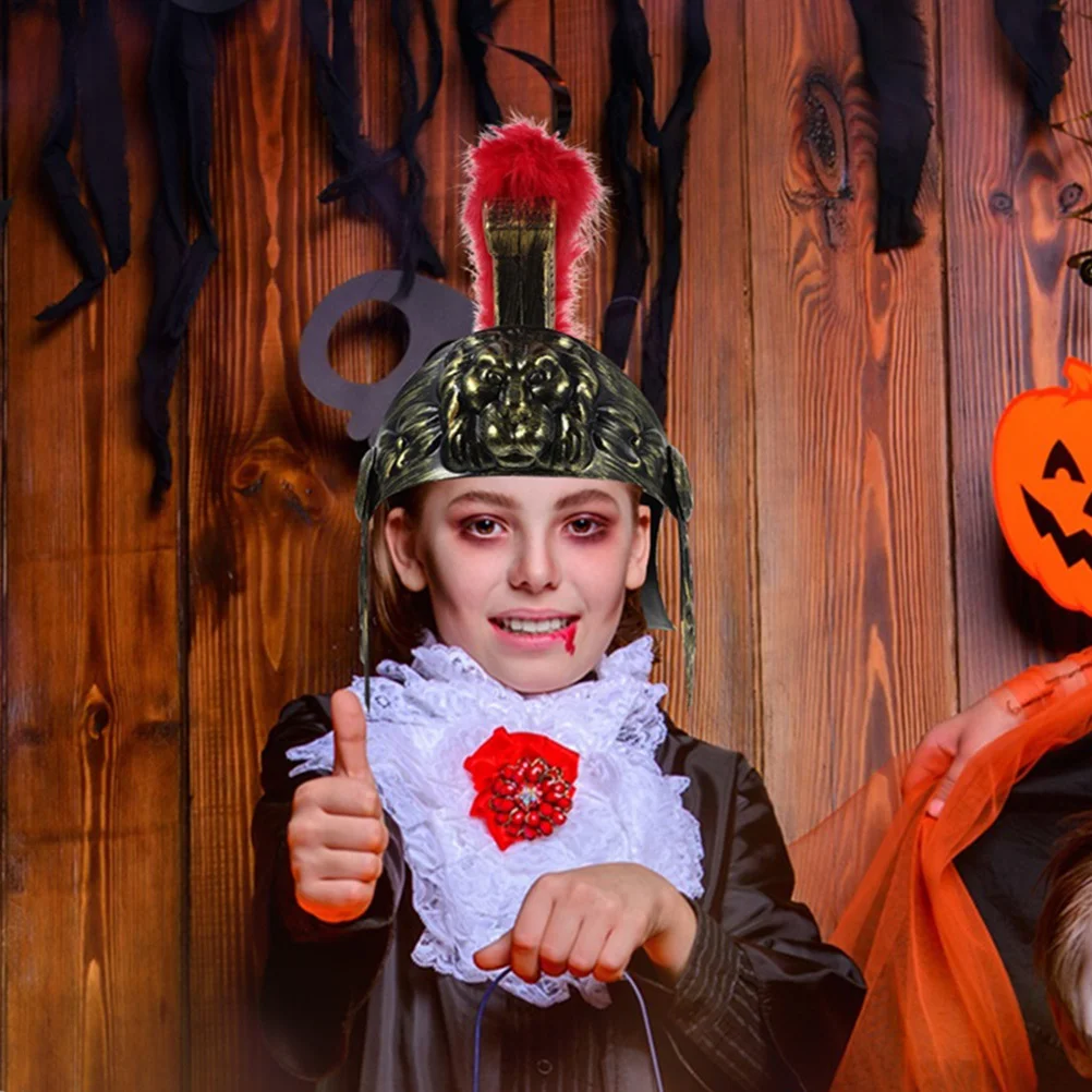 2pcs Roman Ancient Soldier Plume Lightweight Plastic Cosplay Accessory Medieval Knight Headgear For Party Theater