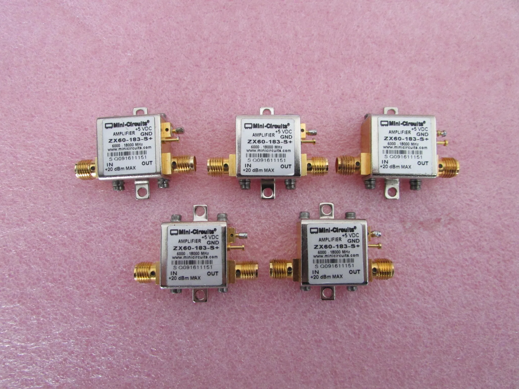 MINI ZX60-183-S+ 6-18GHz 24dB RF microwave ultra wideband amplifier