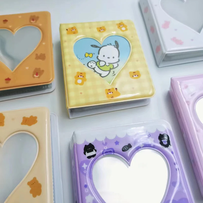 Ins Kawaii 3-inch Love Photo Storage Card Holder Transparent Inner Page Collection Album Student Idol Cards Booklet