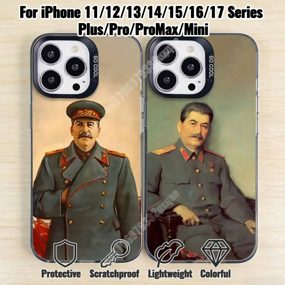 

History Joseph Stalin Phone Case for iPhone 17 16 Max Mini 15 14 13 Pro Plus 12 11 X XS Air Premium Protector