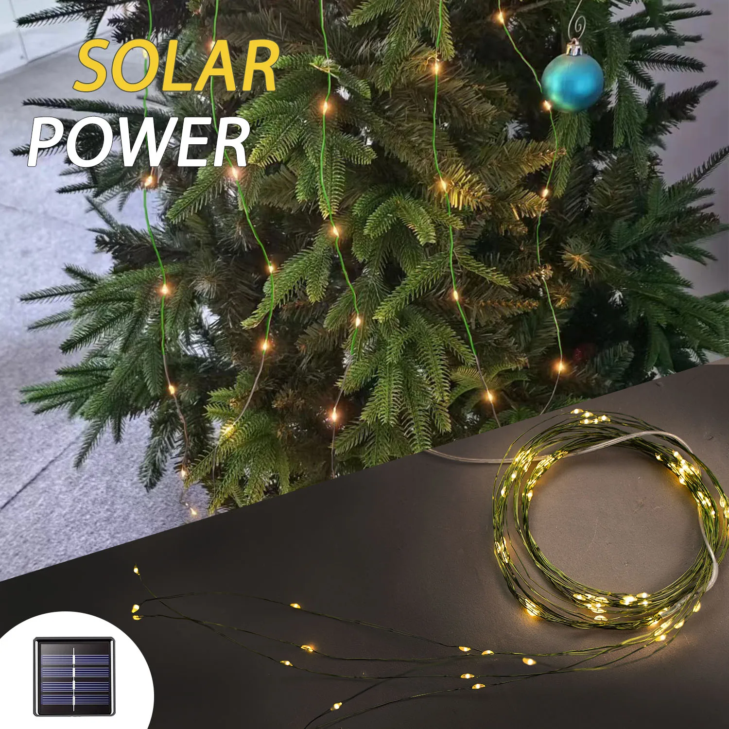 

Fairy Light Solar Branch Lights Waterproof Outdoor Garland 2M 600LED Outdoor Solar Lamp Christmas Garden Wedding Party Decortive