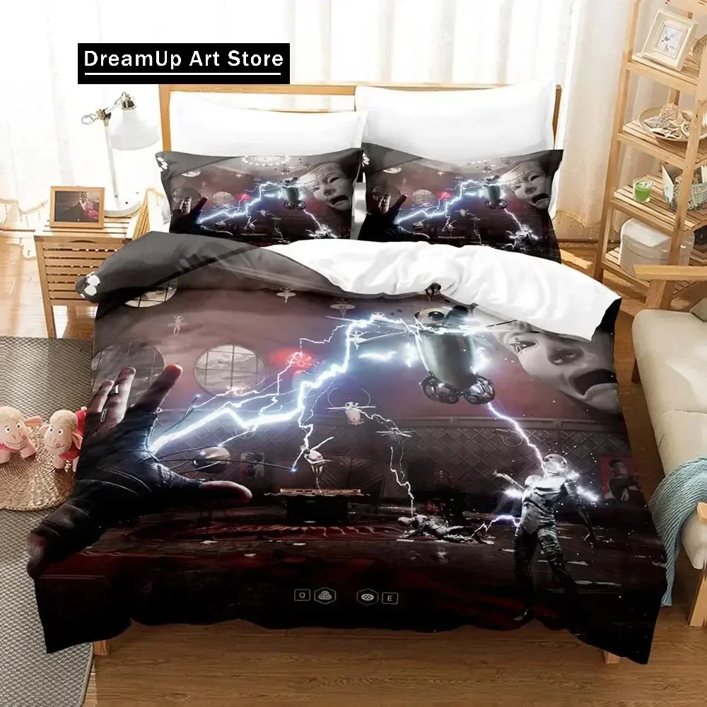 3D Fashion Atomic Heart Bedding Set Single Twin Full Queen King Size Bed Set Adult Kid Bedroom Duvetcover Sets Anime