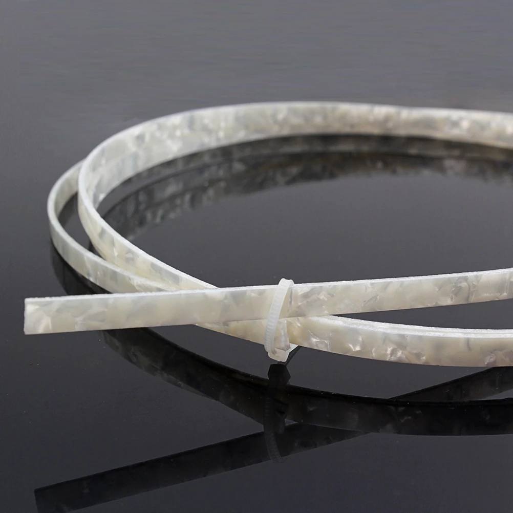 

6Mm White Guitar Binding Strips Celluloid Polished Durable For Acoustic Classical Guitar Ukulele Mandolin Diy Parts