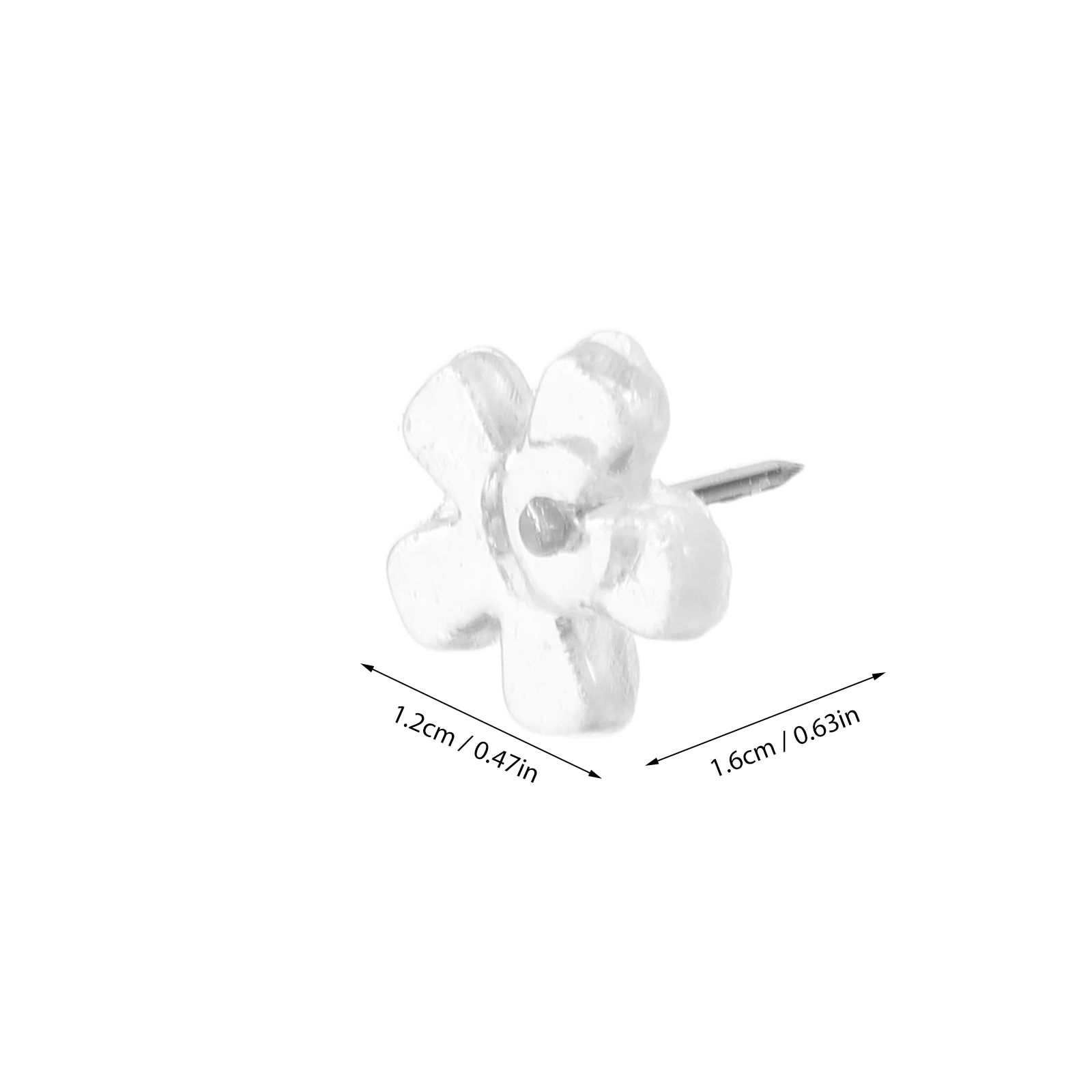 100 قطعة دبابيس الدفع الكلاسيكية البلاستيك الشفاف الحديد الإبهام المسامير خريطة دبوس لوحة الإعلانات دبابيس الرسم مكتب جدار تك الملحقات #3