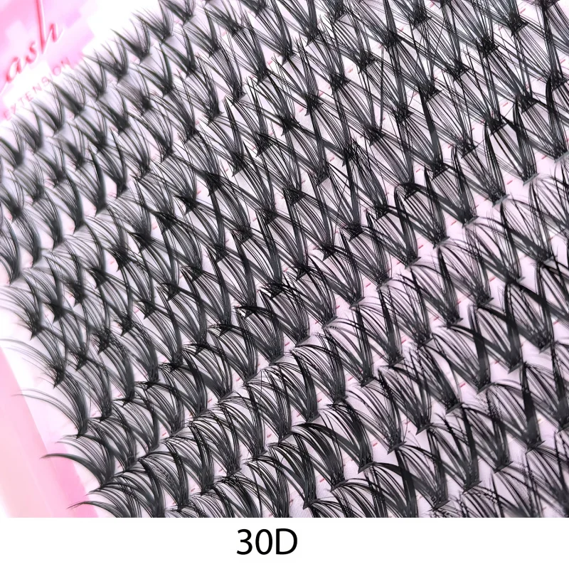 Estensione ciglia finte Lunghezza mista 9-16 mm Cluster ciglia fai da te Naturali, dense, spesse, extra spesse, DrammaticStyles (30D40D80D100D)