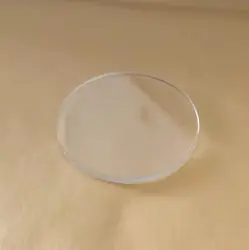 2.0mm Thick Flat Mineral Watch Crystal 30mm to 39.5mm Diameter Round Glass W2148