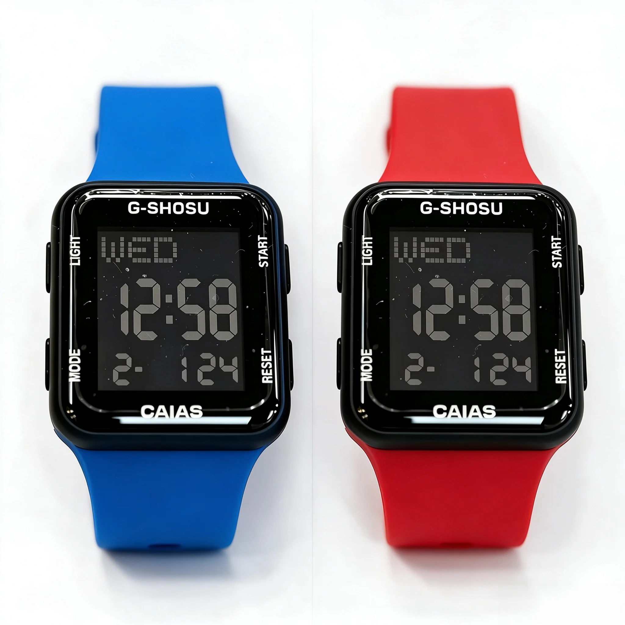 A minimalist, multifunctional watch with a sporty, stylish design, stainless steel bezel, and water-resistant rubber strap