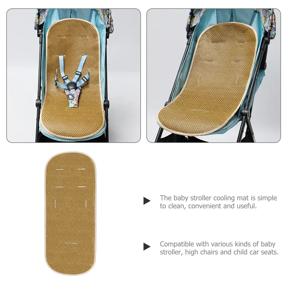 وسادة تبريد لعربة الأطفال مناسبة تمامًا لعربة الأطفال من الخيزران قابلة للتنفس لعربة الأطفال الرضع وسادة رائعة للصيف #6