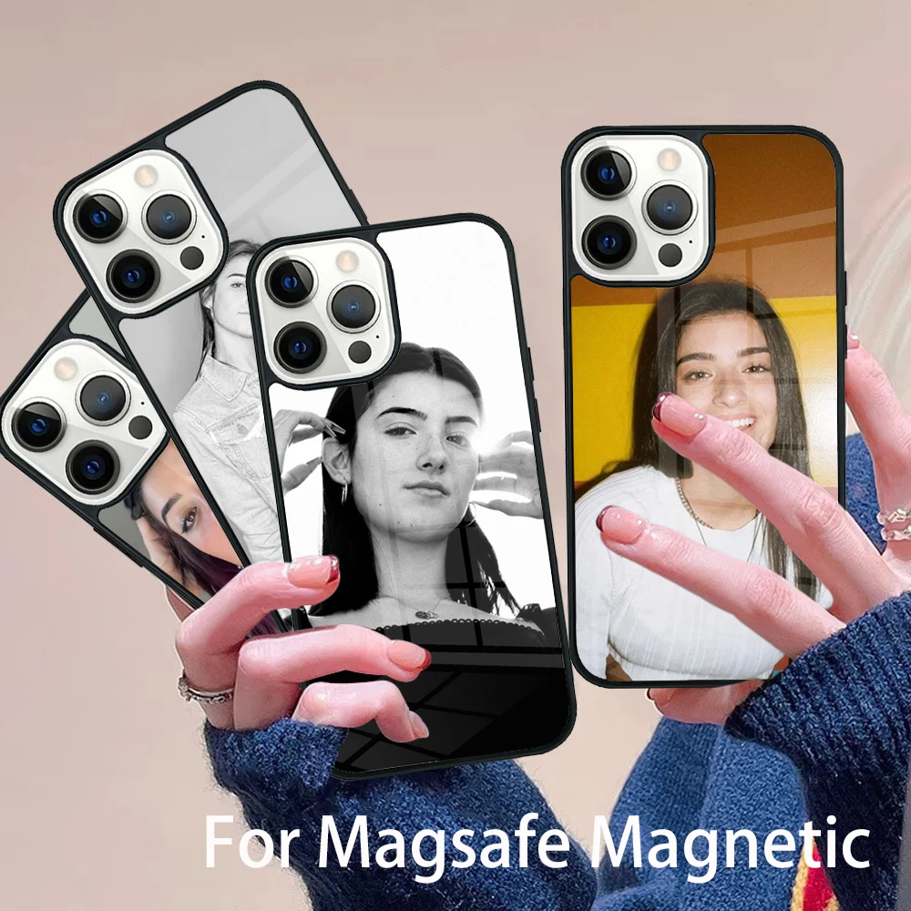 

Charli D��amelio Aesthetic Phone Case Magesafe Magnetic Wireless Charge Cover For IPhone 16 11 12 13 14 15 Pro Max Plus Mini
