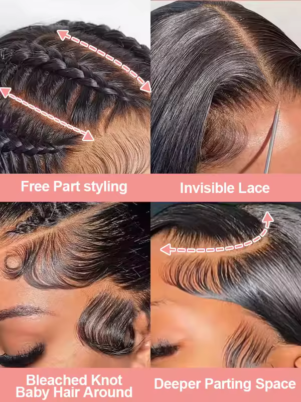 30 40 Inch 13x6 13x4 Bone Straight Hd Transparent Lace Front Human Hair Wigs 4x4 5x5 Glueless Wigs Human Hair Ready To Wear 360 - Image 3