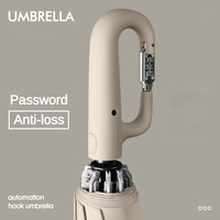 Automatic Folding Umbrella with Password Lock Windproof Enlarged Thick Car Reverse Wind Resistant for Men And Women
