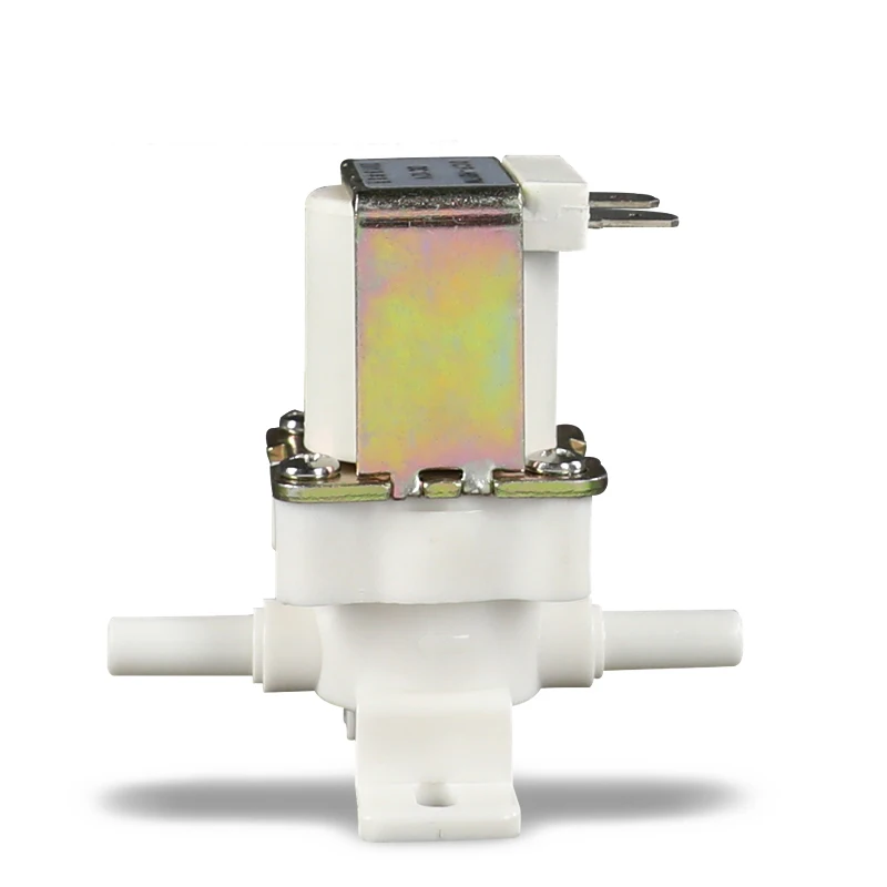 

1/4" Plastic Motorized Solenoid Valve Quick Plug Type Drinking Fountain Inlet Valve With Vertical Stand 12V 24V 220V