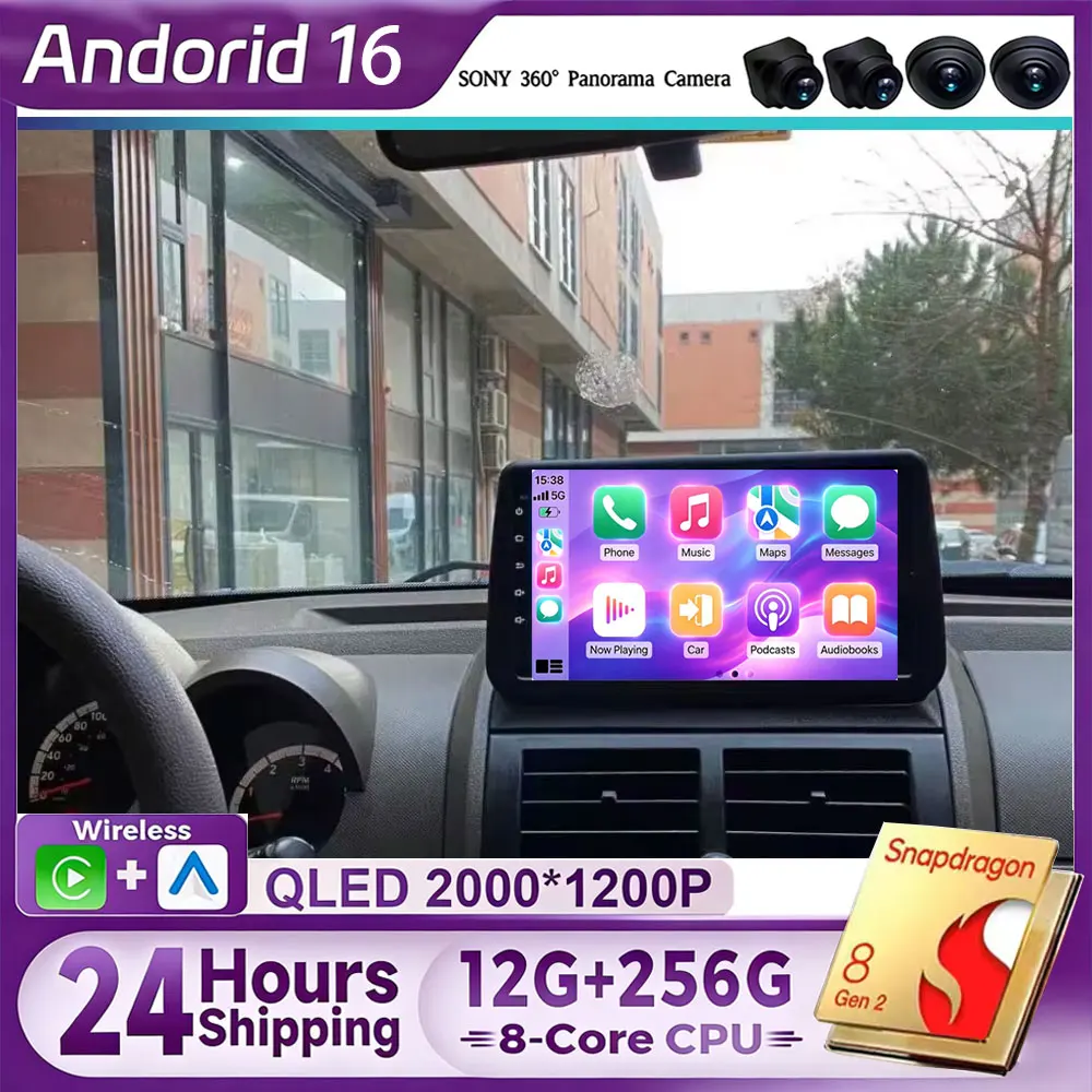 2 Din Android16 Car Radio For Dodge Nitro 2007-2011 Stereo Carplay Car Multimedia Player GPS Navigation Autoradio Head Unit Auto